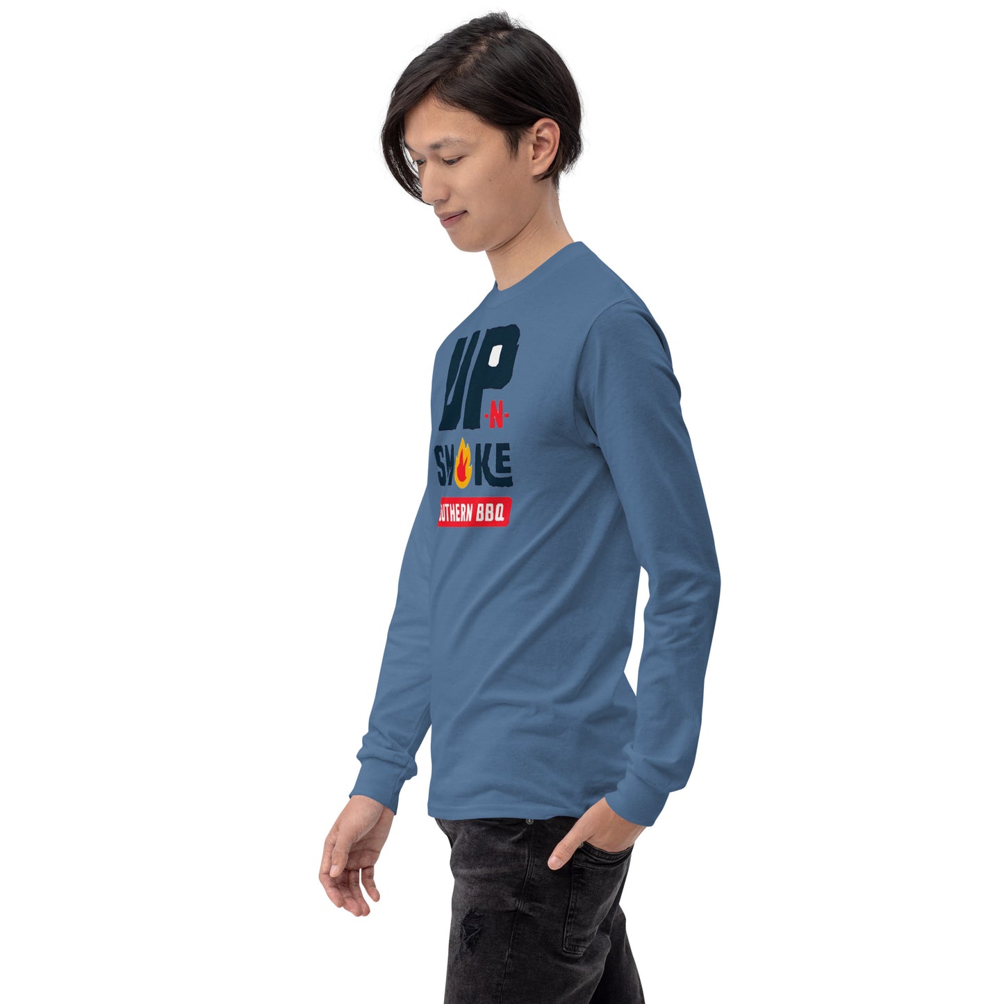 Men’s Long Sleeve Shirt - Upnsmokemi