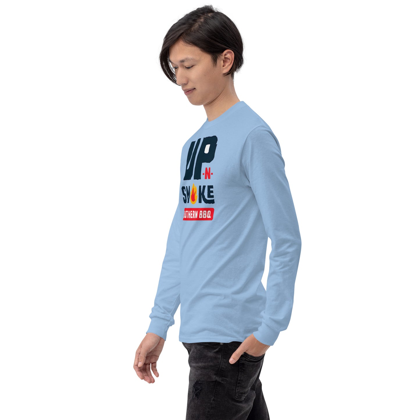 Men’s Long Sleeve Shirt - Upnsmokemi