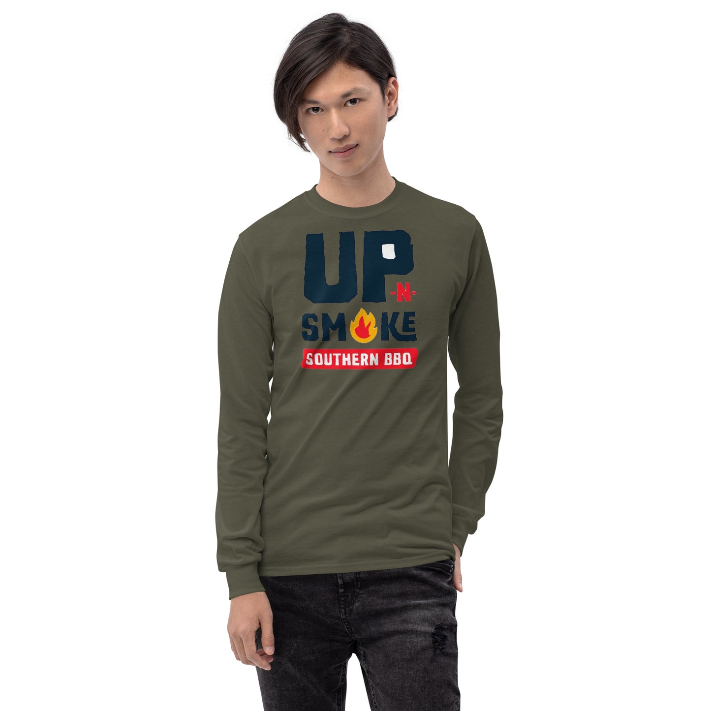 Men’s Long Sleeve Shirt - Upnsmokemi