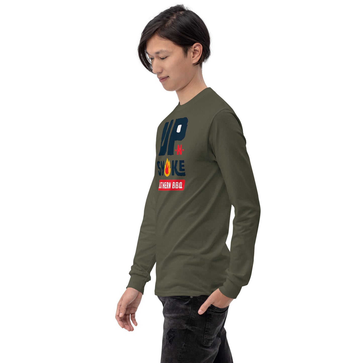 Men’s Long Sleeve Shirt - Upnsmokemi
