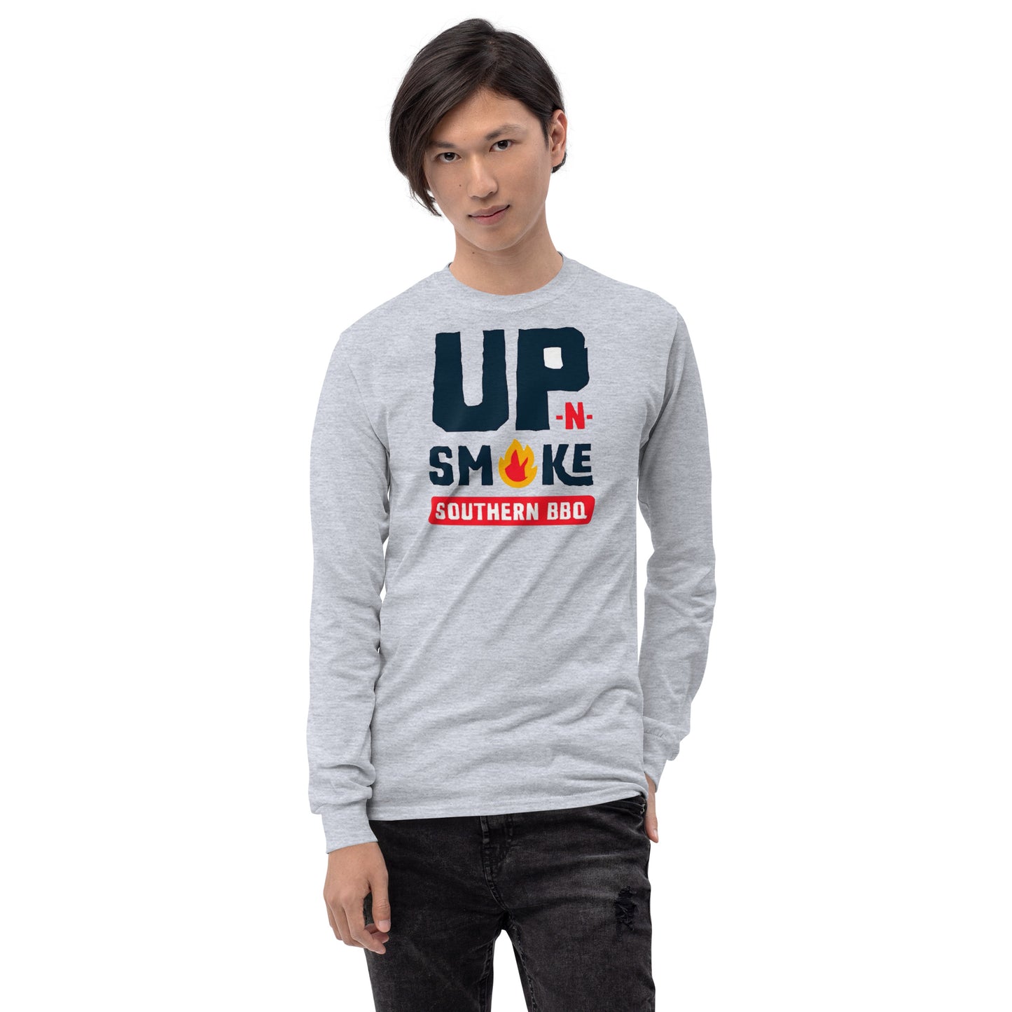 Men’s Long Sleeve Shirt - Upnsmokemi