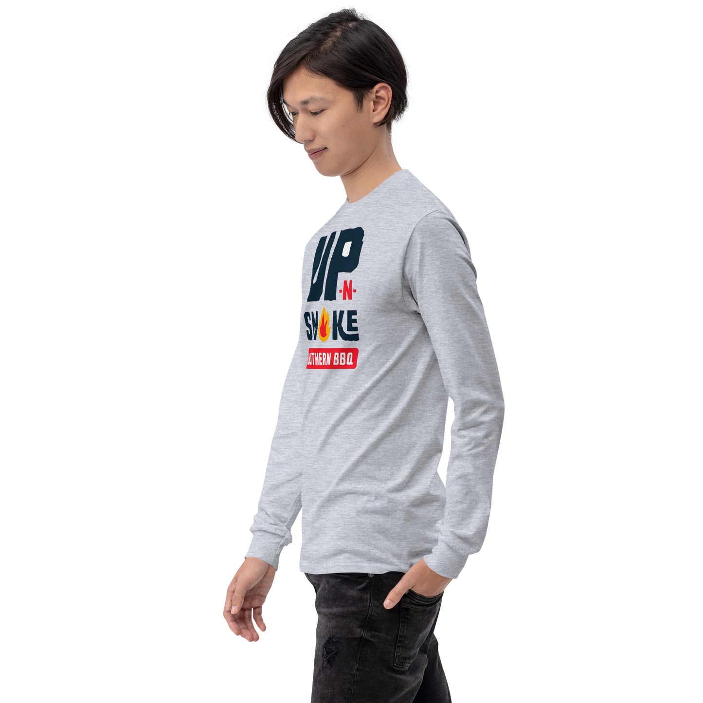 Men’s Long Sleeve Shirt - Upnsmokemi