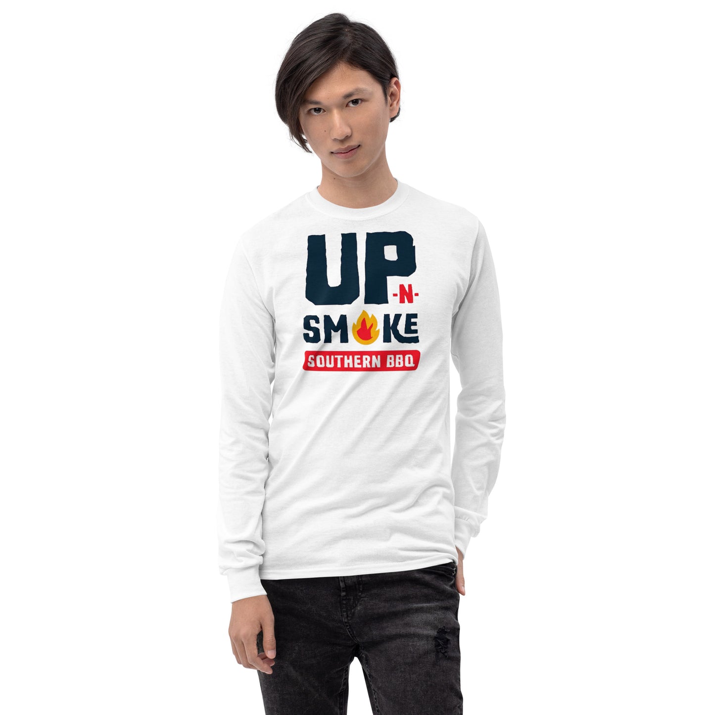 Men’s Long Sleeve Shirt - Upnsmokemi