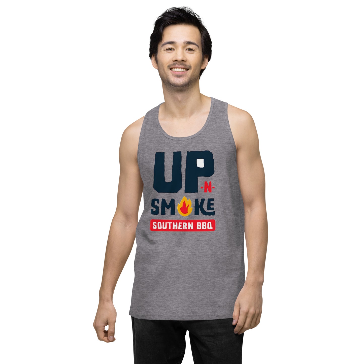 Men’s premium tank top - Upnsmokemi