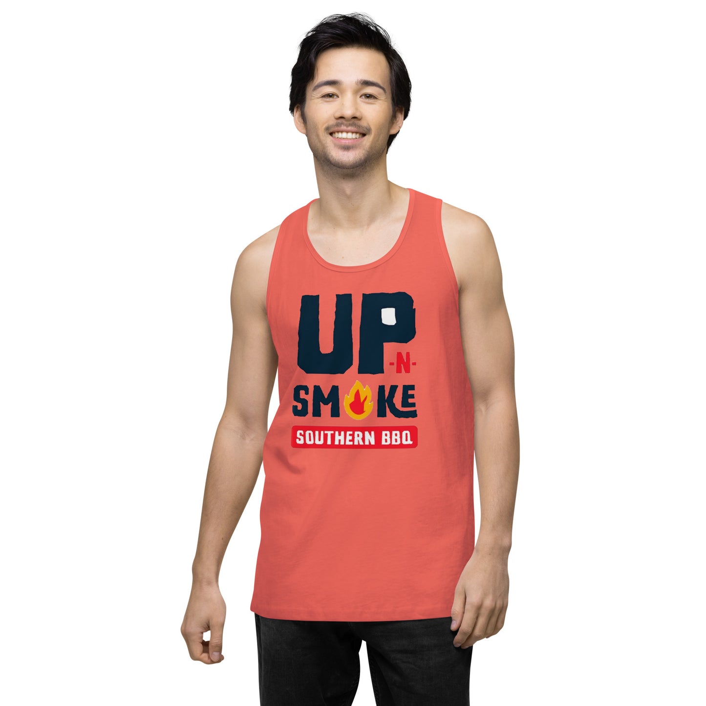 Men’s premium tank top - Upnsmokemi