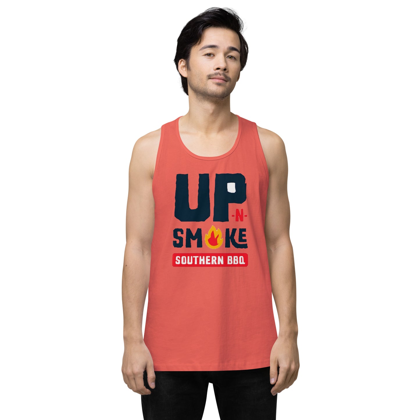 Men’s premium tank top - Upnsmokemi