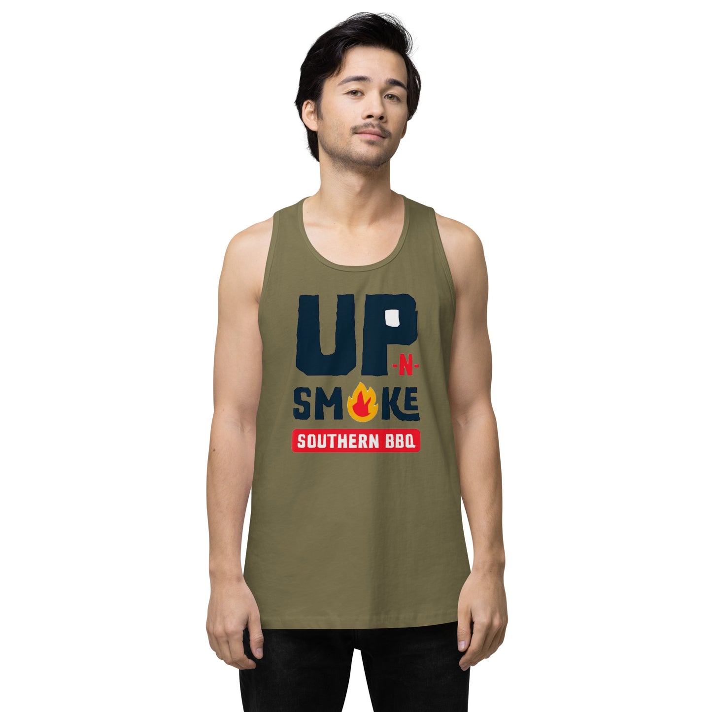Men’s premium tank top - Upnsmokemi