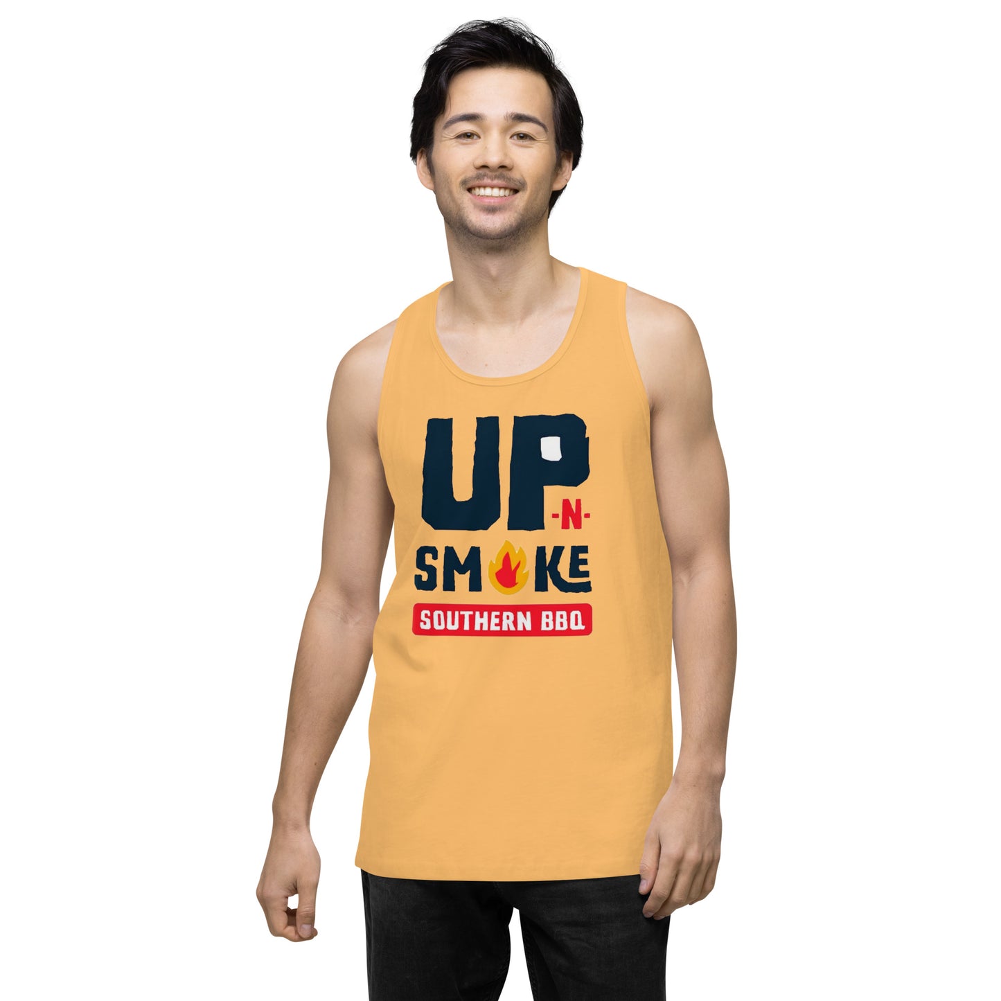 Men’s premium tank top - Upnsmokemi