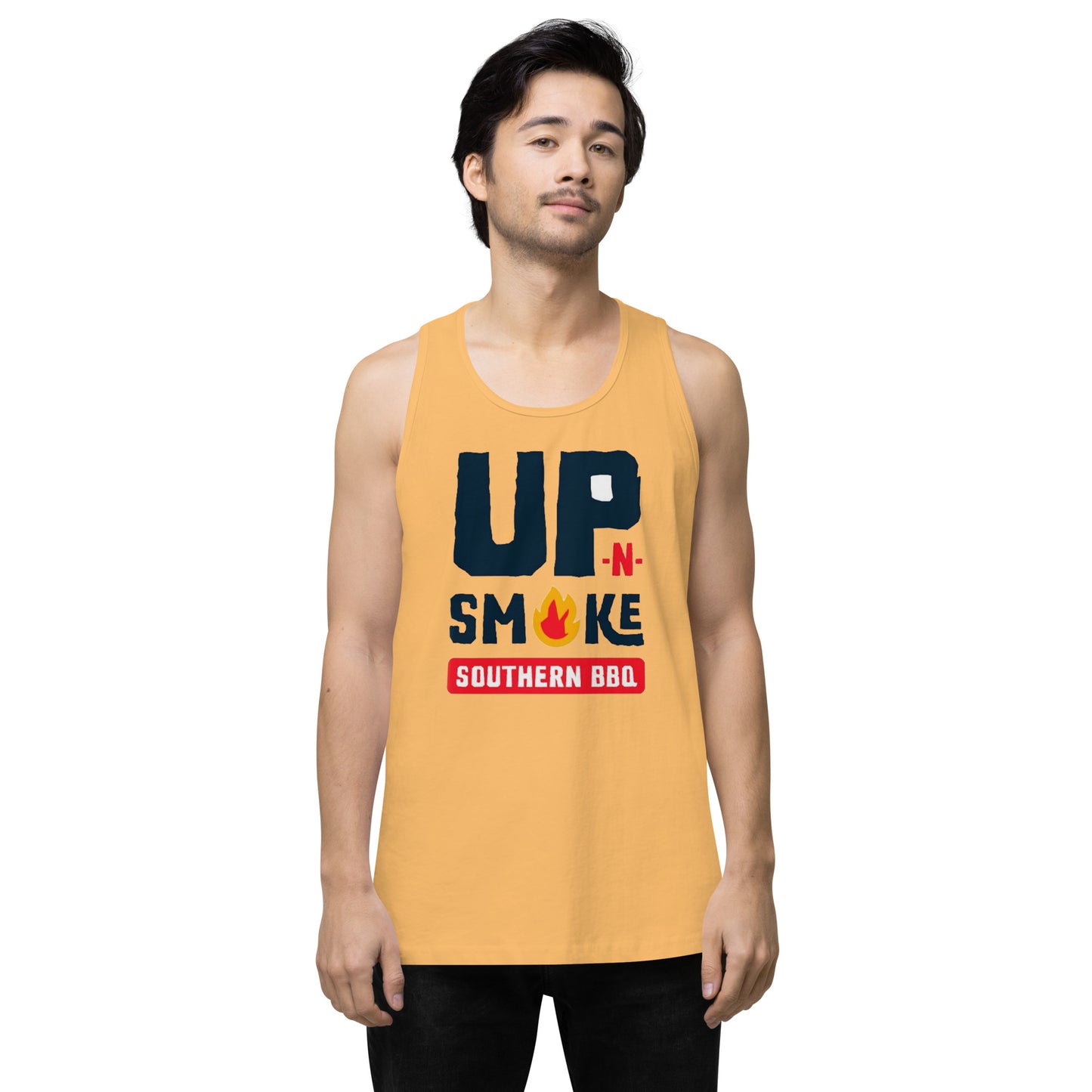 Men’s premium tank top - Upnsmokemi