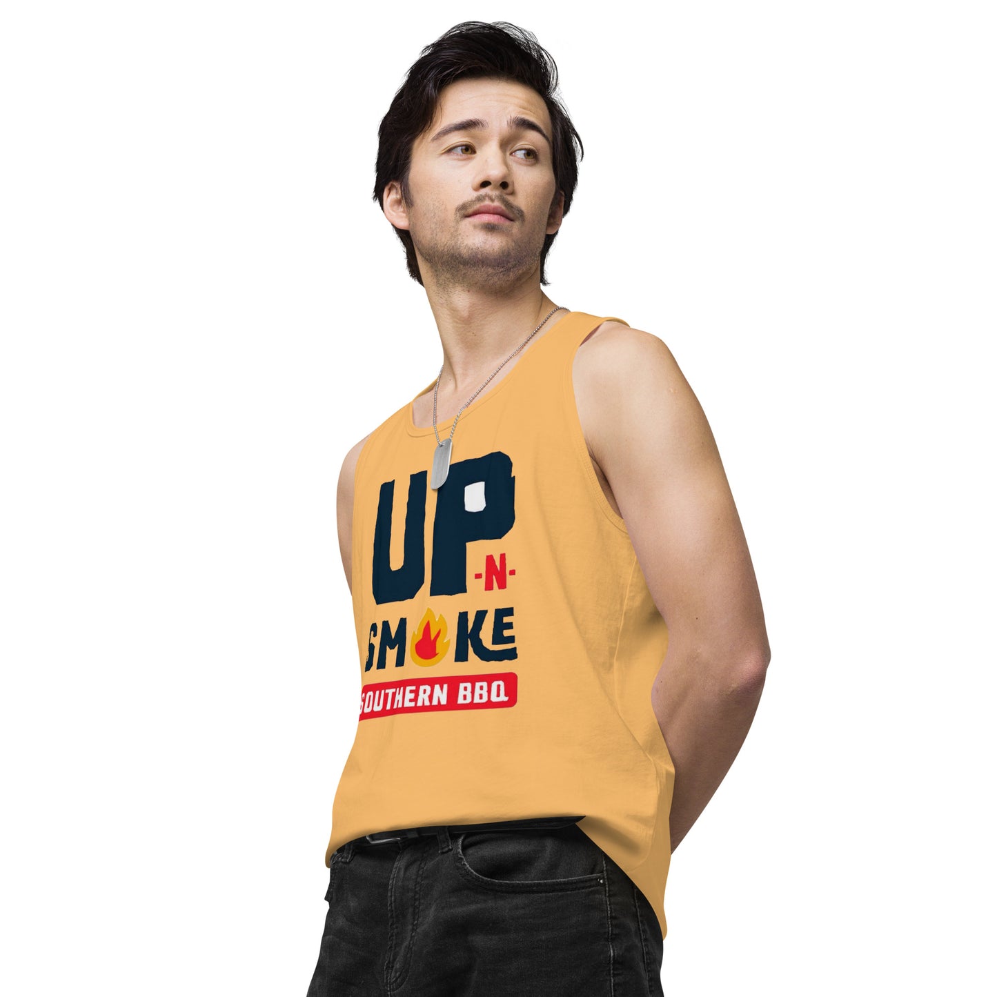 Men’s premium tank top - Upnsmokemi