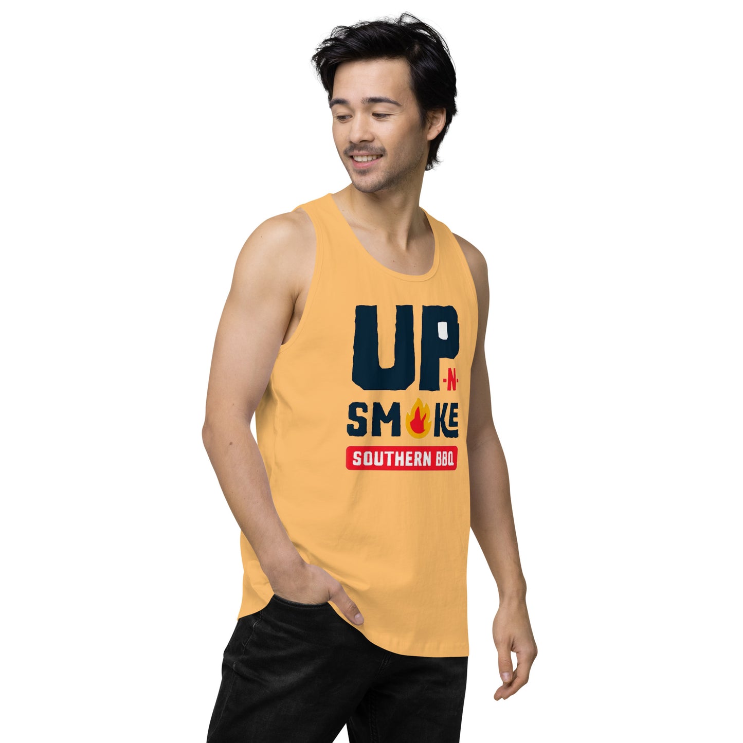 Men’s premium tank top - Upnsmokemi