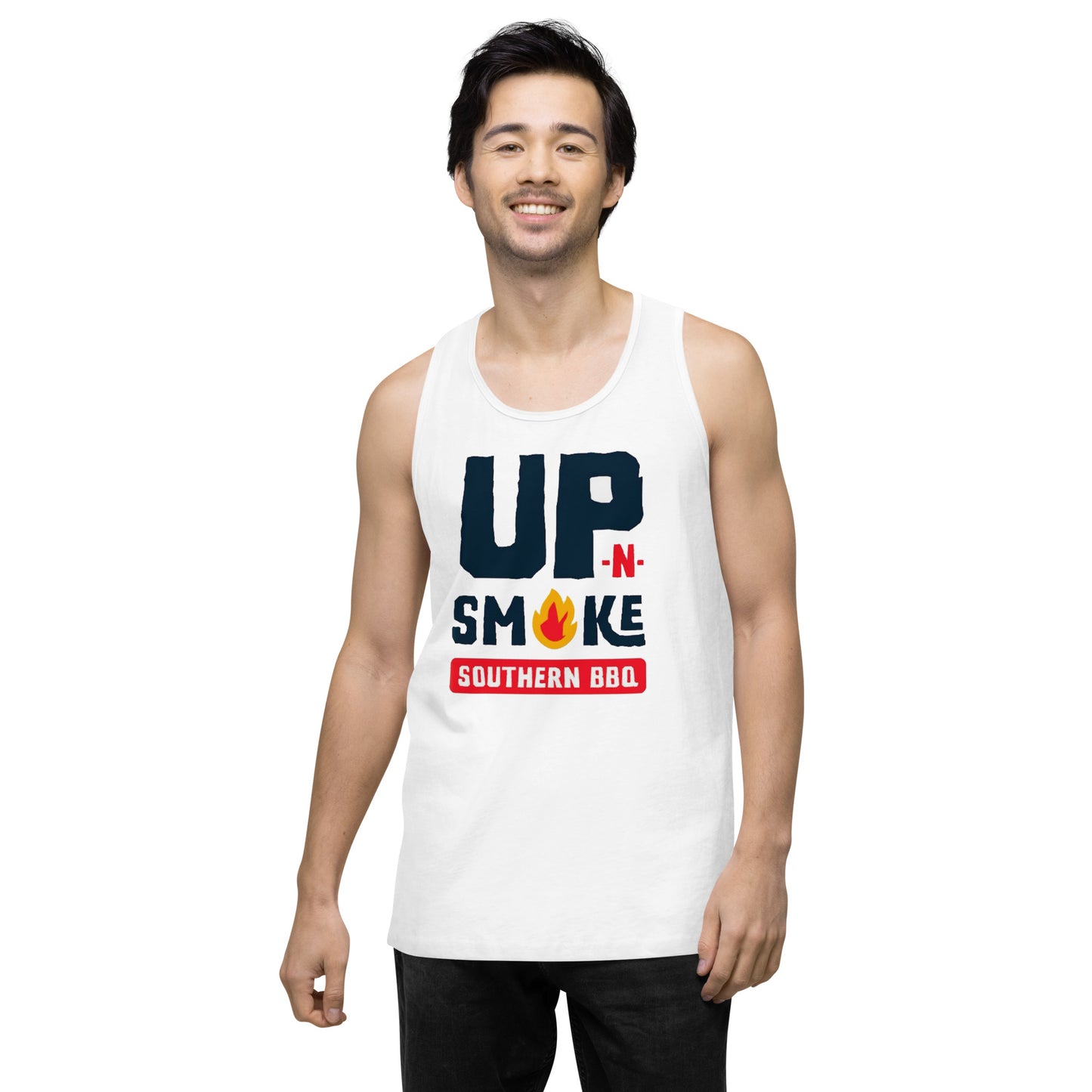 Men’s premium tank top - Upnsmokemi