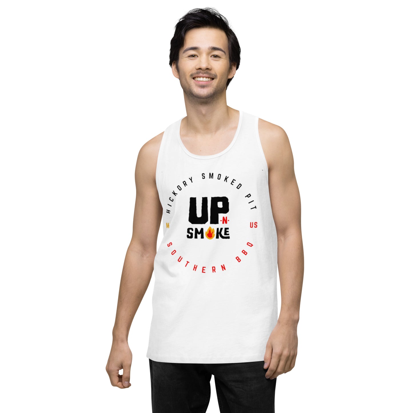 Men’s premium tank top - Upnsmokemi