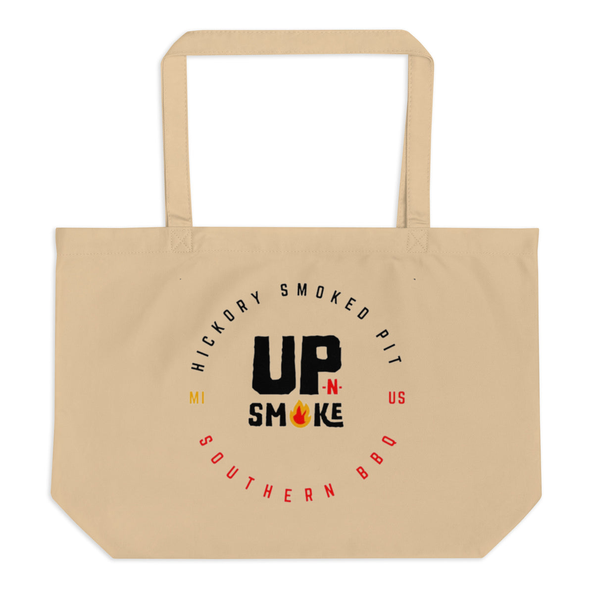 Large organic tote bag - Upnsmokemi