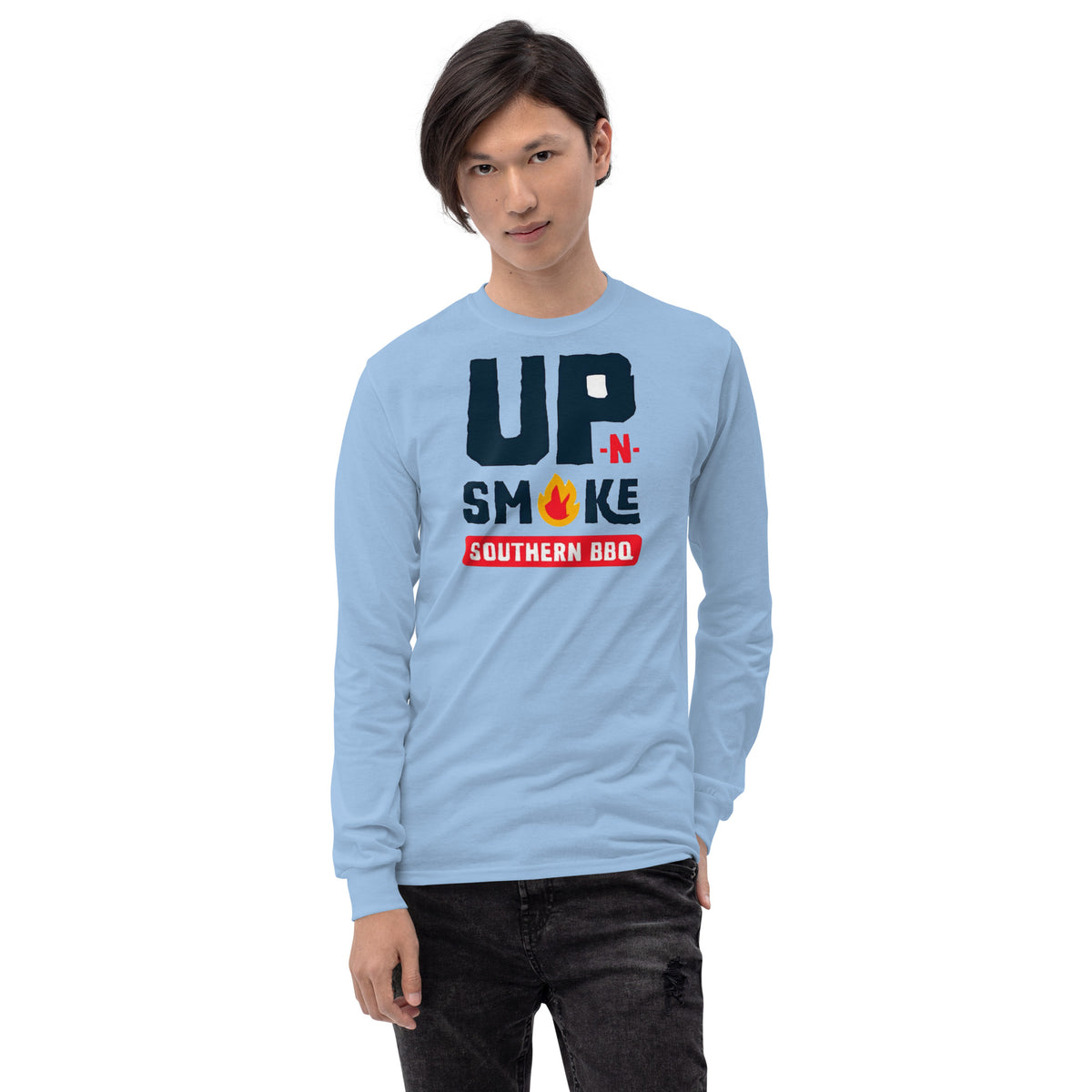 Men’s Long Sleeve Shirt - Upnsmokemi