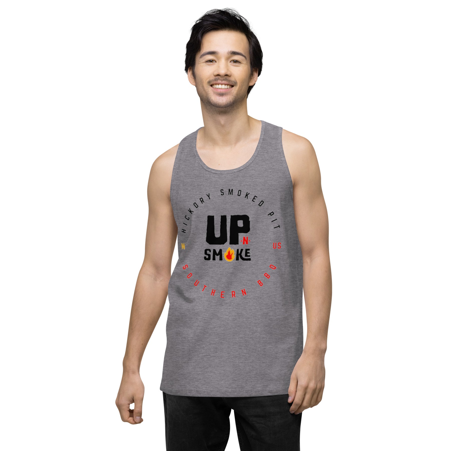 Men’s premium tank top - Upnsmokemi