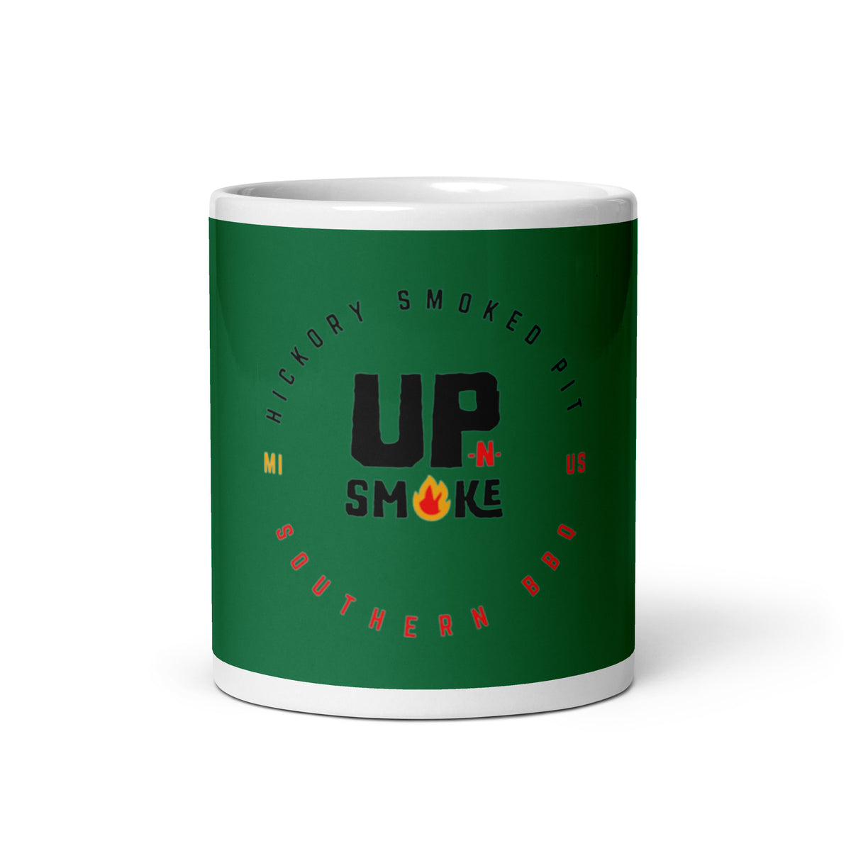 White glossy mug - Upnsmokemi