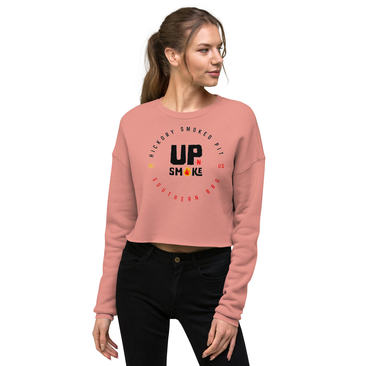 Crop Sweatshirt - Upnsmokemi